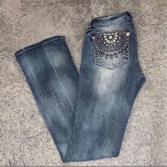 Miss Me Jeans Signature Rise Boot Cut Size 27 - Picture 2 of 11